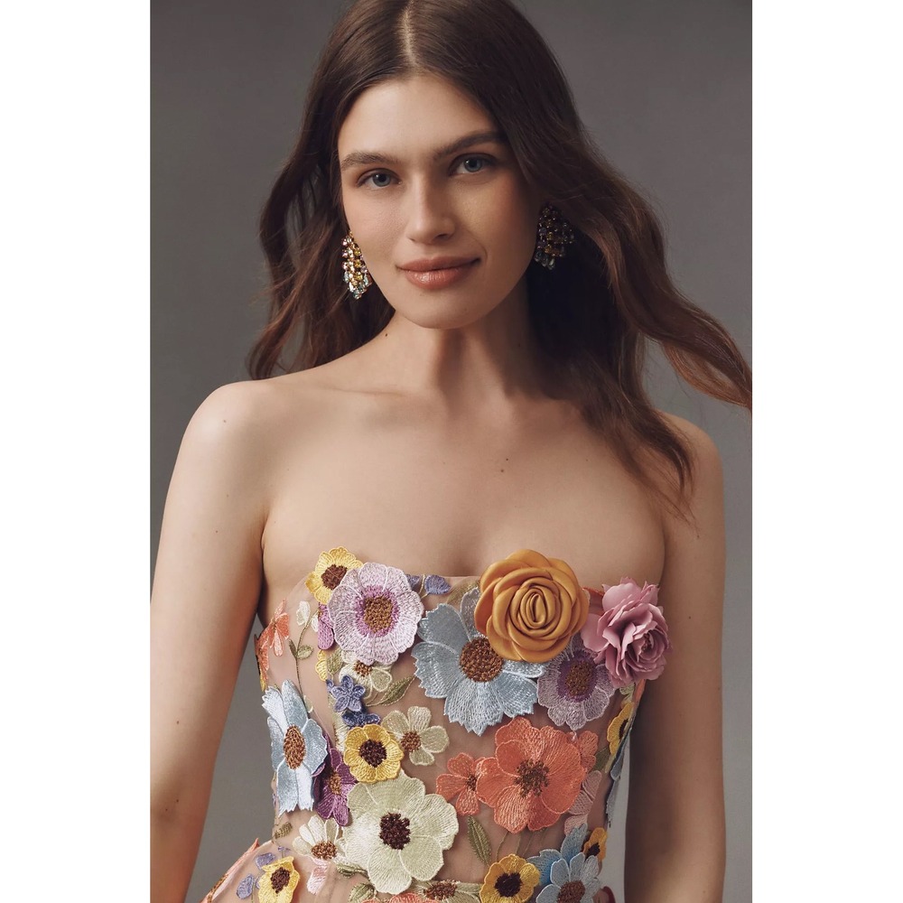 NWT Bronx and Banco Bouquet Maraya Mini Dress $750 - Size 2 / XS - Picture 4 of 16
